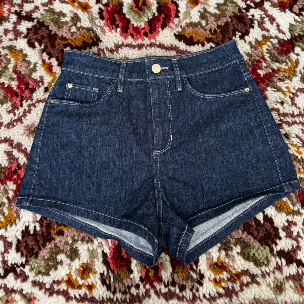 GUESS High Rise Hot Pants Denim Shorts Blue Cotton Women’s Size 26